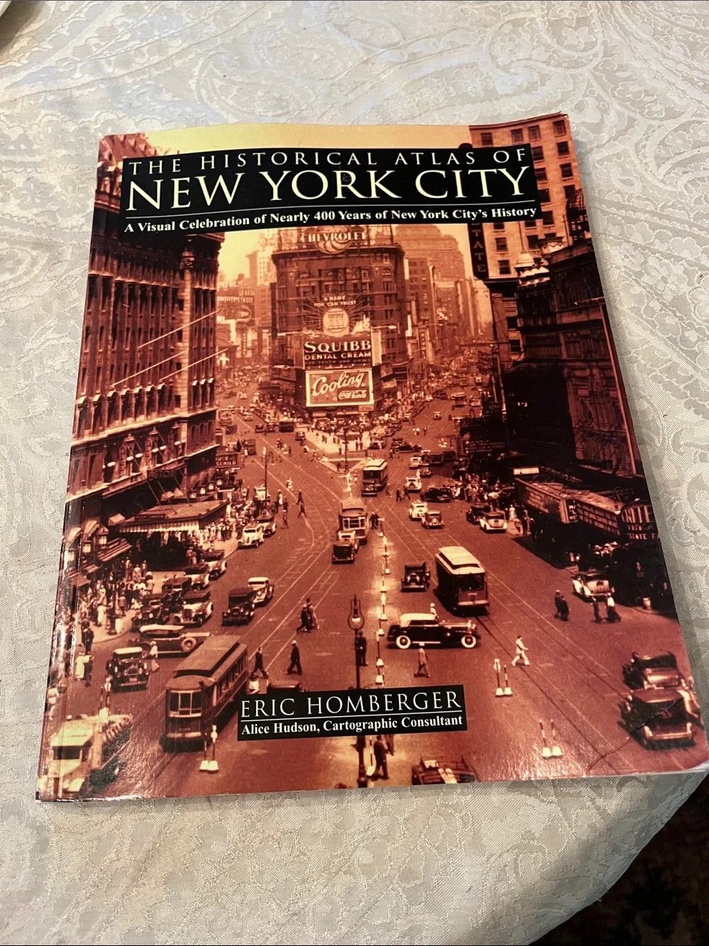 The Historical Atlas of New York City by Eric Homberger EUC Paperback